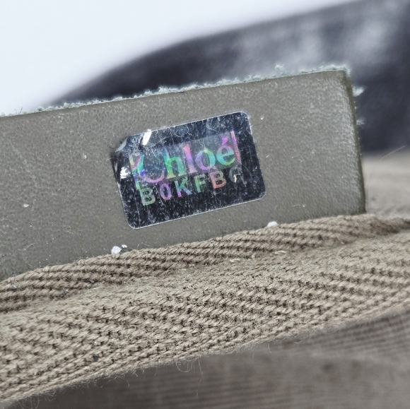 Chloe Eden Distressed Metallic Silver Calfskin Tote Bag - Picture 2 of 16